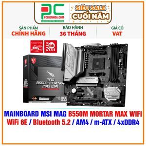 Bo mạch chủ - Mainboard MSI Mag B550M Mortar Wifi