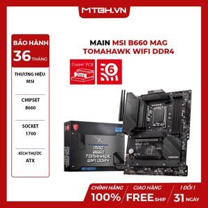 Bo mạch chủ - Mainboard MSI MAG B660 Tomahawk Wifi DDR4