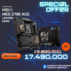 Bo mạch chủ - Mainboard MSI MEG Z790 ACE