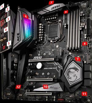 Bo mạch chủ - Mainboard MSI Meg Z390 Ace