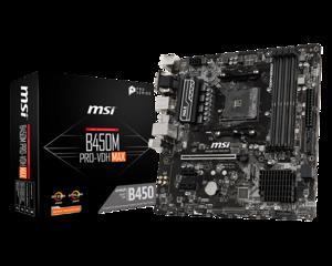 Bo mạch chủ - Mainboard MSI B450M Pro VDH Max (AMD B450, Socket AM4, m-ATX, 4 khe RAM DDR4)