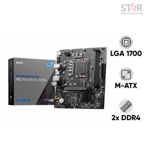 Bo mạch chủ - Mainboard MSI Pro H610M-E DDR4