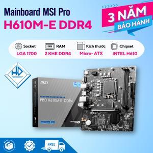 Bo mạch chủ - Mainboard MSI Pro H610M-E DDR4