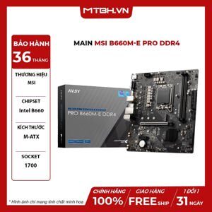 Bo mạch chủ - Mainboard MSI Pro B660M-E DDR4