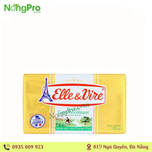 Bơ mặn Pháp hiệu Elle & Vire – gói 200gr