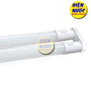 Bộ máng batten + bóng LED tube T8 thủy tinh 2x18W – 1.2m, ánh sáng trắng, MPE, mã MGT8-220T