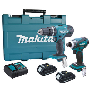 Bộ máy khoan bắt vít dùng pin Makita DLX2022