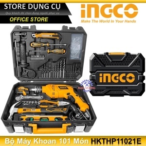 Bộ máy khoan búa 101 chi tiết Ingco HKTHP11021E