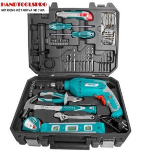 Bộ máy khoan búa 101 món Total THKTHP 1012E
