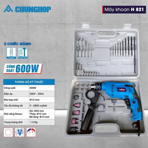 Bộ máy khoan DDTB Chunghop H821