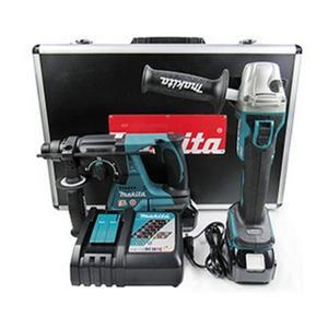 Bộ máy khoan, máy mài góc dùng pin Makita DLX2161X