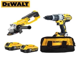 Bộ máy khoan, máy mài góc dùng pin 18V Dewalt CB996412P2