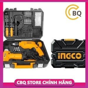 Bộ máy khoan và đồ nghề gia đình 108 chi tiết Ingco HKTHP11081