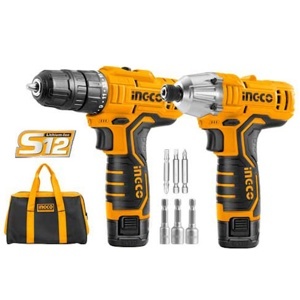 Bộ máy khoan và máy siết vít dùng pin Ingco CKLI1201