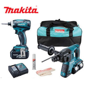 Bộ máy khoan và máy vặn vít 18Vx2 Makita DLX2242PM1