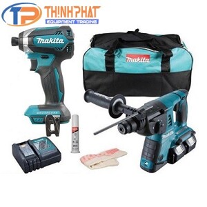 Bộ máy khoan và máy vặn vít 18Vx2 Makita DLX2242PM1