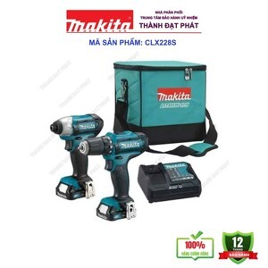 Bộ máy khoan và vặn vít pin 12V Makita CLX228S