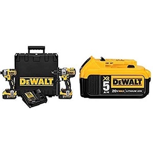 Bộ máy khoan, vặn vít dùng pin 18V Dewalt DCK299P2