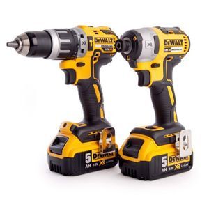 Bộ máy khoan, vặn vít dùng pin 18V Dewalt DCK266P2