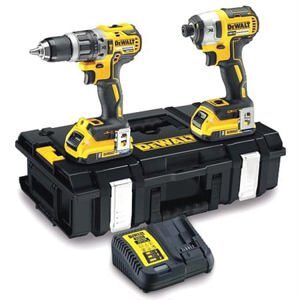 Bộ máy khoan, vặn vít dùng pin 18V Dewalt DCK266P2