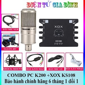 Bộ mic hát thu âm PC K200-KS108