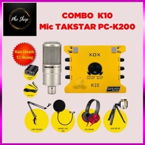 Bộ mic hát thu âm PC K200-KS108