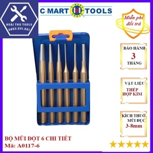 Bộ mũi đột 6 chi tiết C-Mart A0117