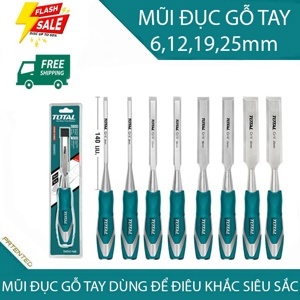 Bộ mũi đục gỗ 4 chi tiết Total THT41K0401