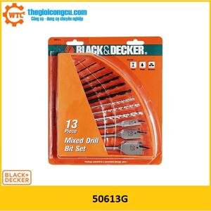 Bộ mũi khoan 13 chi tiết Black&Decker 50613G