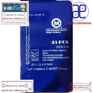 Bộ mũi khoan 25 cây Cmart A0100B