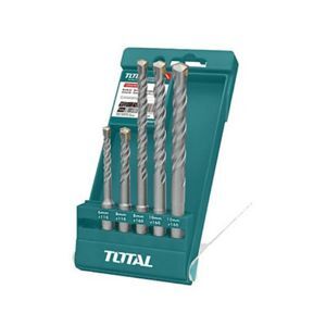 Bộ mũi khoan bê tông đầu gài SDS 5 chi tiết Total TAC190501