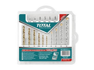 Bộ mũi khoan đa năng và bắt vít 16 chi tiết Total TACSD3165