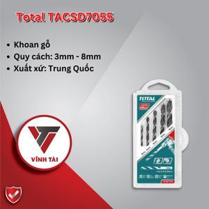 Bộ mũi khoan gỗ 5 chi tiết Total TACSD7055