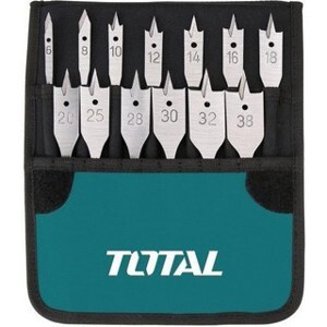 Bộ mũi khoan gỗ đầu dẹp 13 chi tiết Total TACSD70131