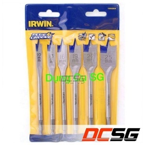 Bộ mũi khoan gỗ đuôi cá 6 cây Irwin 10502826