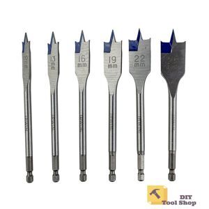 Bộ mũi khoan gỗ đuôi cá 6 cây Irwin 10502826