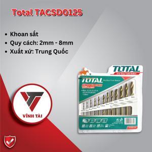 Bộ mũi khoan kim loại HSS 12 chi tiết Total TACSD0125