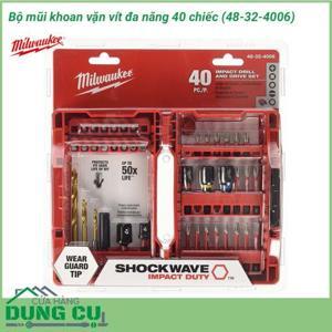 Bộ mũi khoan mũi vít Milwaukee 48-32-4006 - 40 chi tiết