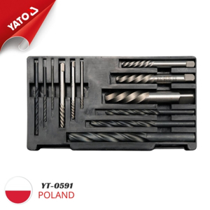 Bộ mũi khoan phá ốc vít hỏng Yato YT-0591 - 12 chi tiết