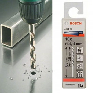 Bộ mũi khoan sắt 10 mũi HSS-G Bocsh 2608595057