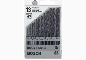 Bộ mũi khoan sắt Bosch 1609200201 - 1.5-6.5mm