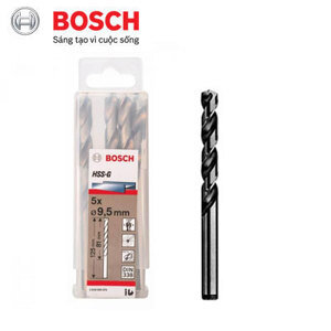 Bộ mũi khoan sắt HSS-G Bocsh 2608595076 - 9.5mm, 5 mũi