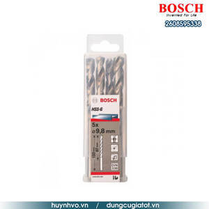 Bộ mũi khoan sắt HSS-G Bocsh 2608595338 - 5 mũi, 9.8mm