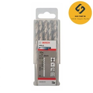 Bộ mũi khoan sắt HSS-G Bocsh 2608595070 - 10 mũi, 7mm