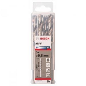 Bộ mũi khoan sắt HSS-G Bocsh 2608595338 - 5 mũi, 9.8mm