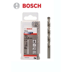 Bộ mũi khoan sắt HSS-G Bocsh 2608595334 - 10 mũi, 4.8mm