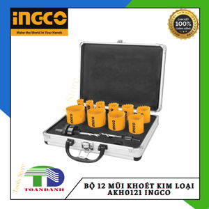 Bộ mũi khoét kim loại 12 chi tiết Ingco AKH0121