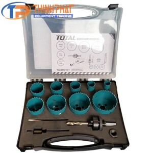 Bộ mũi khoét lỗ kim loại 13 chi tiết Total TACSH0131