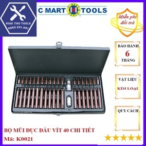 Bộ mũi lục giác 40 chi tiết C-Mart K0021