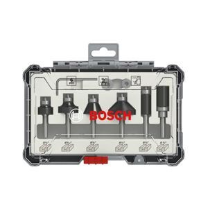 Bộ mũi phay cạnh 6 chi tiết dùng cho gỗ Bosch 2607017470